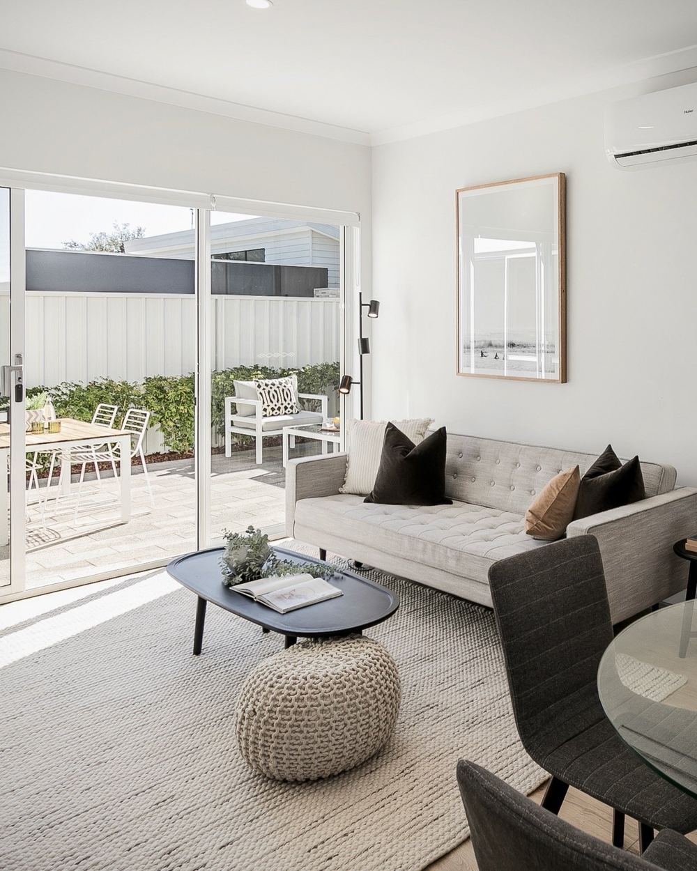 Living area in a completed Infill home